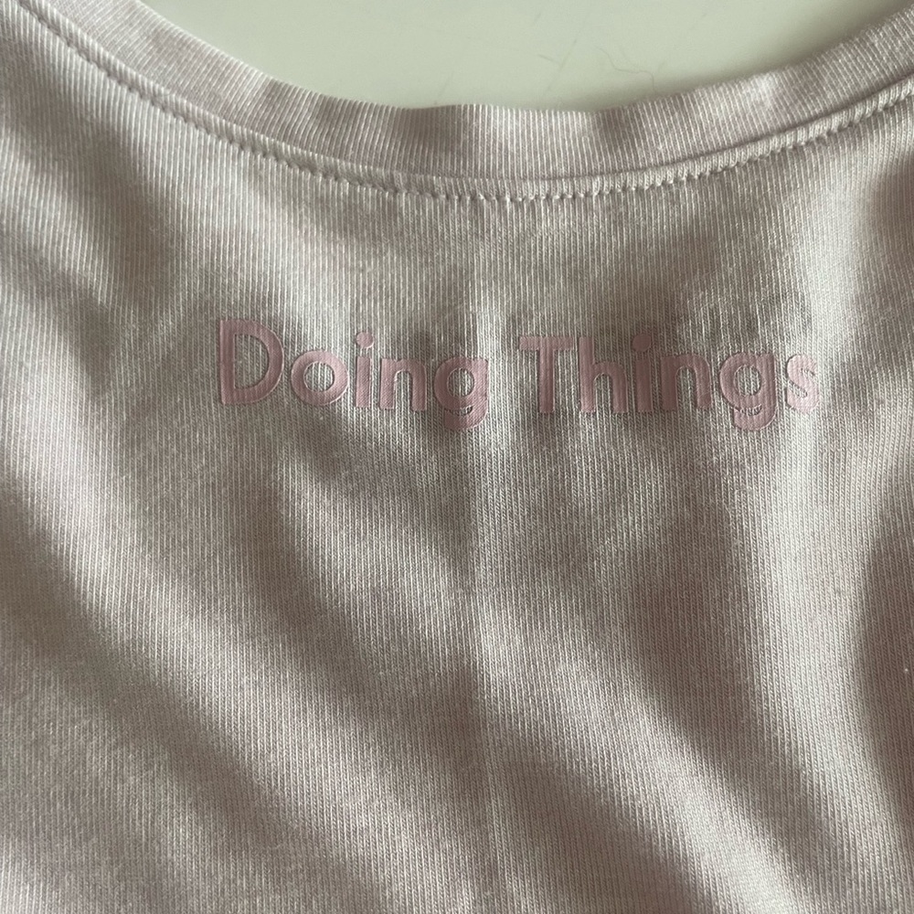 Outdoor Voices Doing Things Tank in baby pink size xs